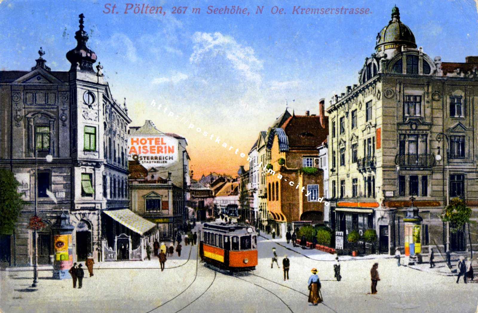 Bahnhofsplatz Sankt Pölten 1916